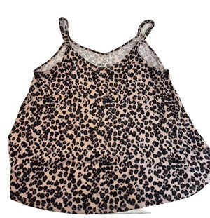 Torrid Super Soft Cami Tank Top Leopard Animal Print Adjustable Straps Size 1X